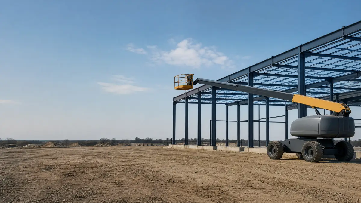 Boom Lifts jobsite access in Savannah